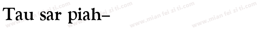 Tau sar piah字体转换